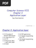 Computer Science VIII Application Layer: Ing. Etson Guerrero