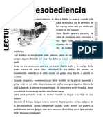 Ficha de La Desobediencia Para Segundo de Primaria