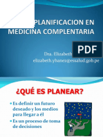 Planificacion en Medicina Complentaria