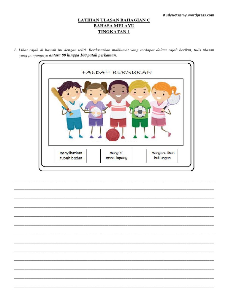 Latihan Ulasan Bahagian C Bahasa Melayu Tingkatan 1 Pdf