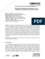 Aprendizado Baseado Em Projeto de Pesquisa - Uma Contribuição Sobre Novas Metodologias de Ensino