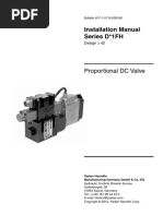 Installation Manual Series D 1FH: Proportional DC Valve