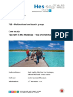 Case Study Tourism in The Maldives - The Environmental Impacts