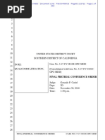 19-04-09 Final Apple Foxconn Et Al. v. Qualcomm Pretrial Conference Order