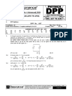 JEE Physics DPP Daily Practice Problems