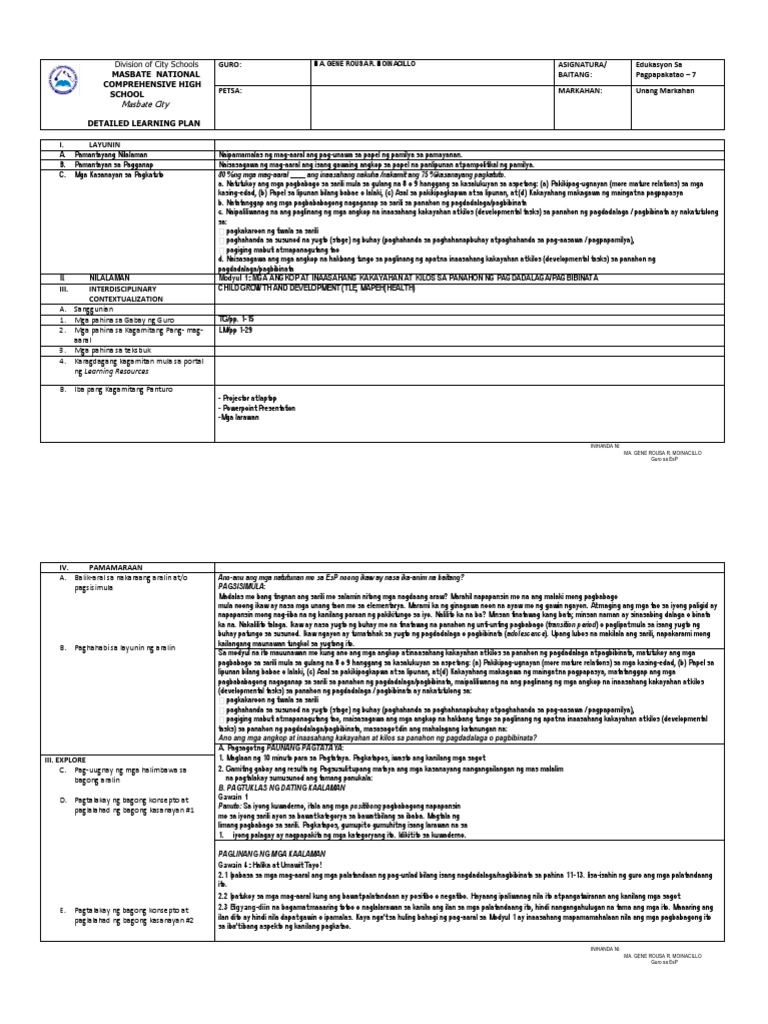 DLP Esp 7 M1 | PDF