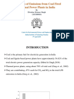 Estimation of Emissions From Coal Fired Thermal Power Plants in India