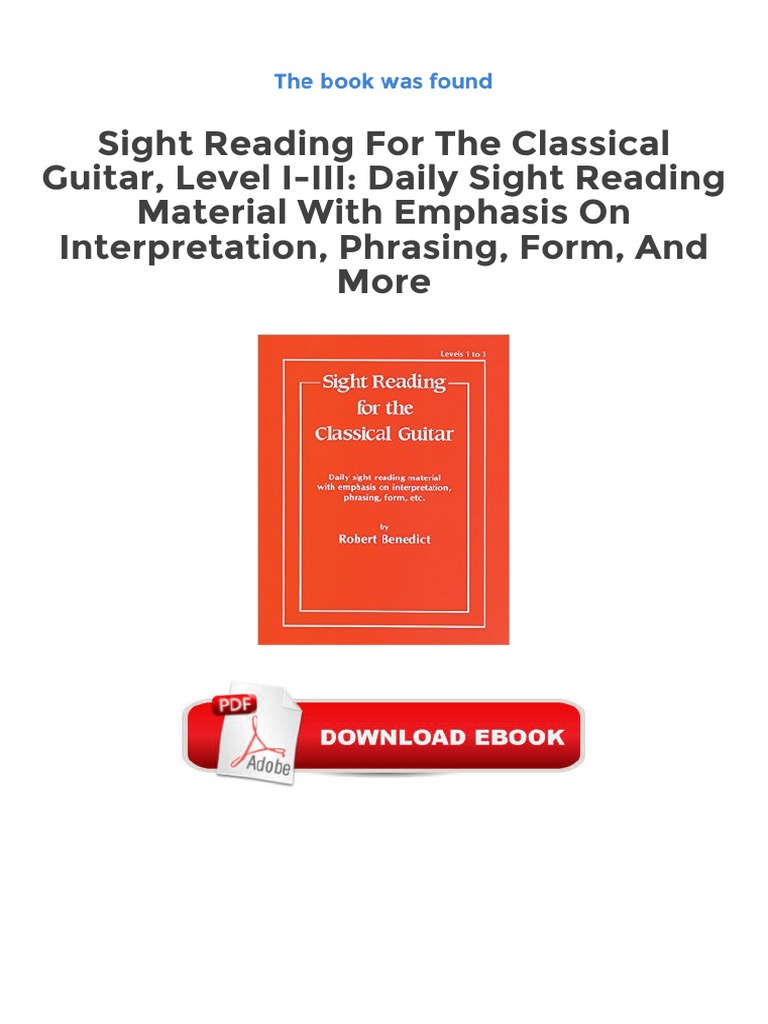 Classical Guitar Sight Reading Mastery | PDF | Guitars | Rhythm
