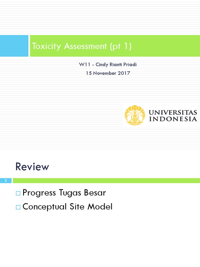 Toxicity Assessment and Risk Evaluation | PDF | Toxicity | Toxicology