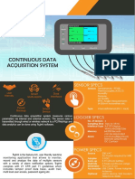 Continuous Data Acquisition System: Sensor Specs