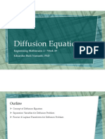 Diffusion Equation: Engineering Mathematic 2 - Week 5# Eduardus Budi Nursanto, PHD