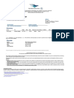 Electronic Ticket Receipt: Itinerary