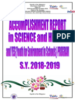 Accomplishment Report in Science