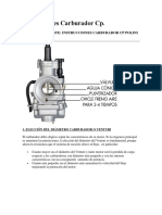 Instrucciones Carburador CP