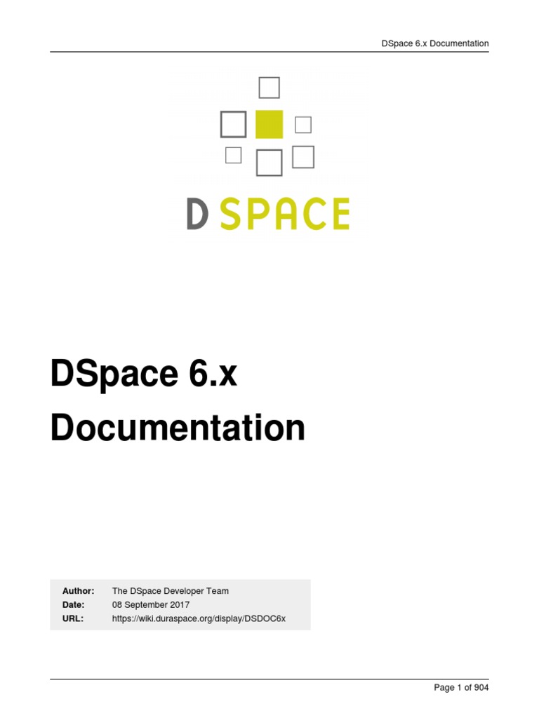 DSpace Manual PDF | PDF | Metadata | Application Programming Interface