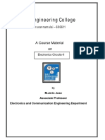 Electronics Circuits II PDF