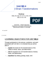 Stress and Strain Transformations: Unit M2.4