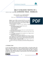 Phased Array Ultrasonic Testing of Austenitic Welds