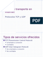 Capa de Transporte: TCP y UDP