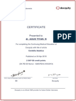 Certificate: Dr. Agus Tiyan. N