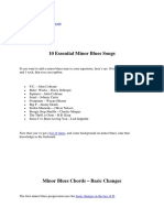 10 Essential Minor Blues Songs and Chord Progressions