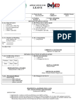 Leave Form Template