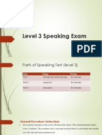 Speaking Test Procedure