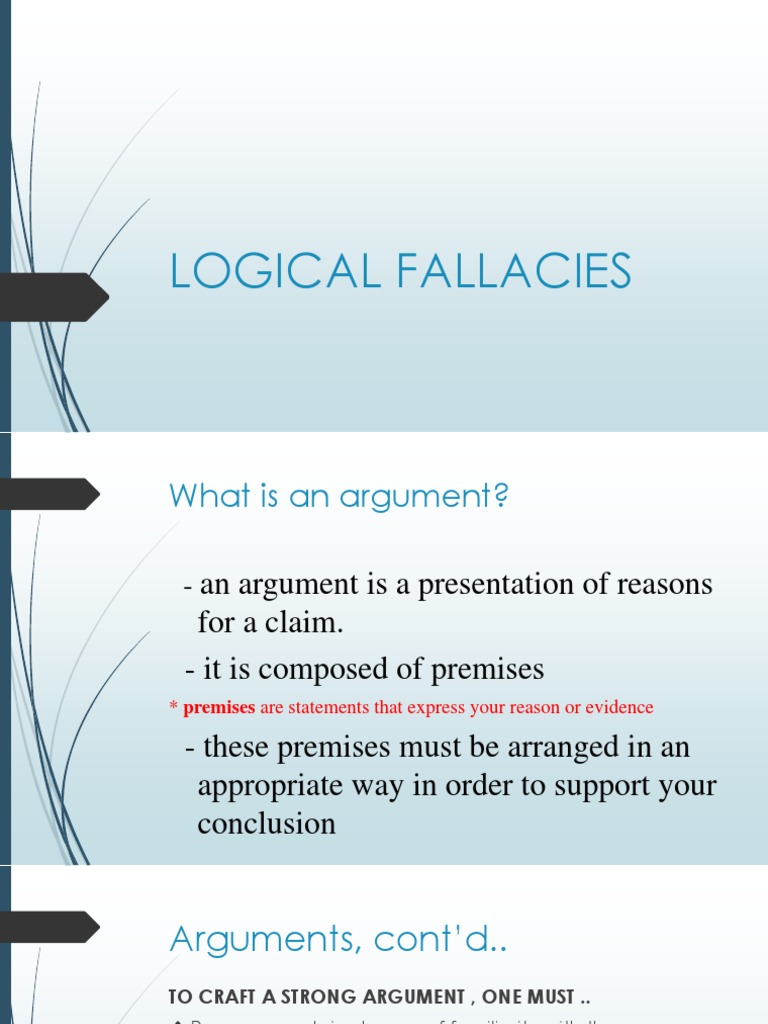 Logical Fallacies | PDF | Argument | Fallacy