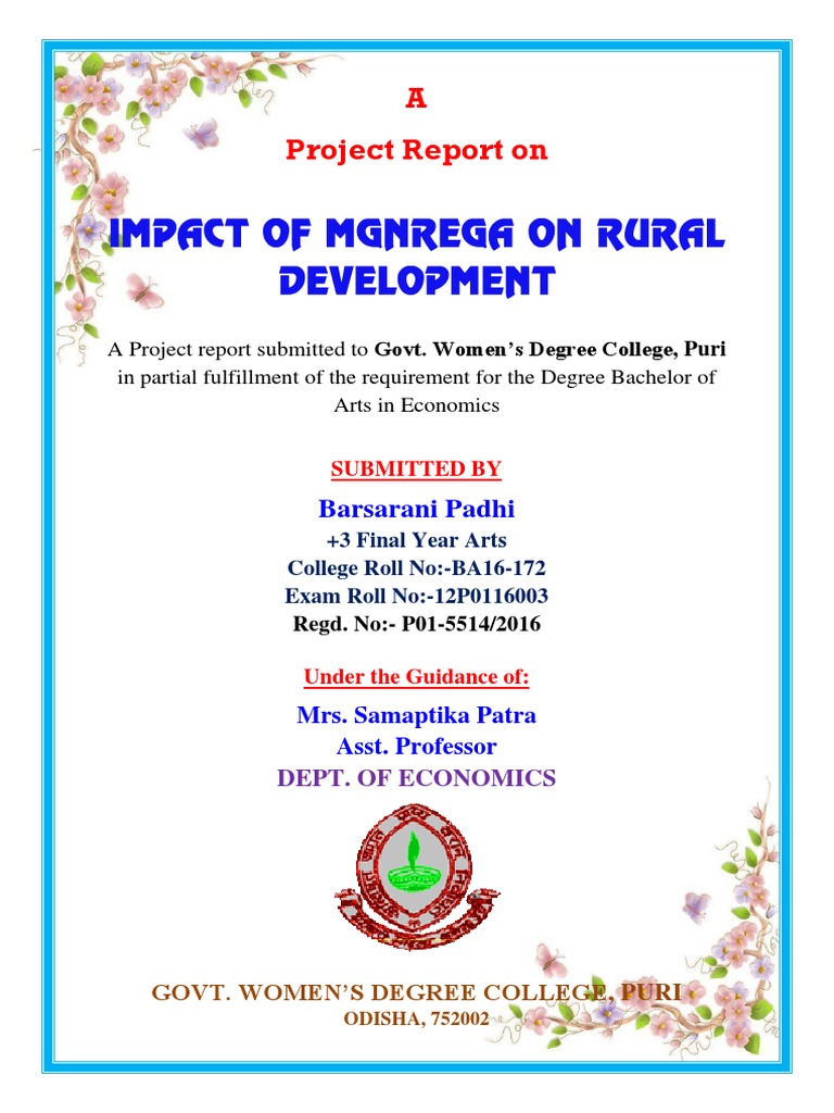 MGNREGA's Impact on Rural Development | PDF | Academia