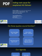SQLSaturday584 FindingRootCause UnexplainedAGFaiover