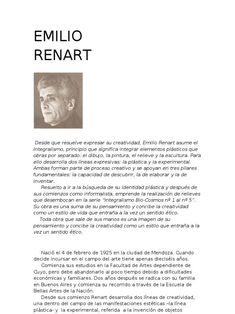 Emilio Renart PDF Creatividad Museo
