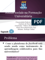 Mídias Sociais Na Formação Universitátia