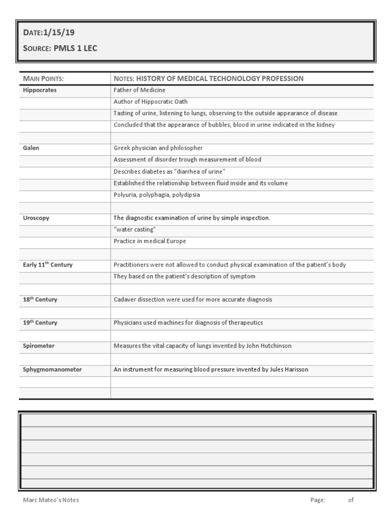 PMLS 1 | PDF | Physical Examination | Medicine