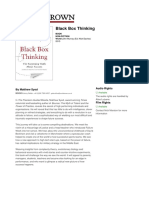 Black Box Thinking: Audio Rights by Matthew Syed