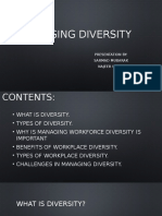 Managing Diversity: Presentation By: Sarmad Mubarak Najeeb Ullah