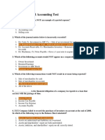 General Financial Accounting Test