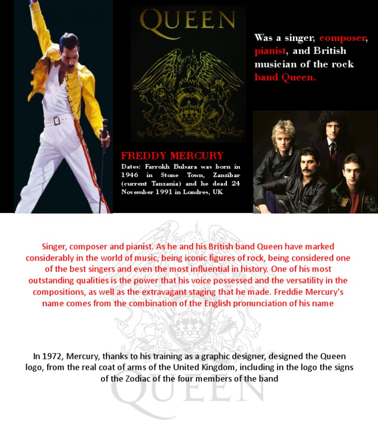 Composer Pianist Band Queen.: Was A Singer,,, and British Musician of ...