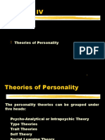 Session Iv: Theories of Personality