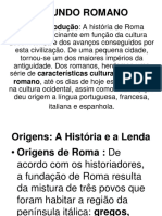 O Mundo Romano Aula 1