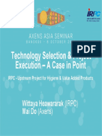 2 - Technology Selection & Project Execution - A Case in Point IRPC - Upstream Project For Hygiene & Value Added Products PDF