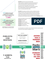 Preupuesto Radio Marti 102.3mhz