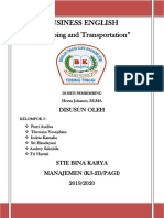 Business English " Shipping and Transportation": Disusun Oleh