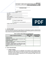 Annex 3-1 Pro-Forma Proponent Compliance Monitoring Report (CMR) Semi-Annual Module 5 of SMR