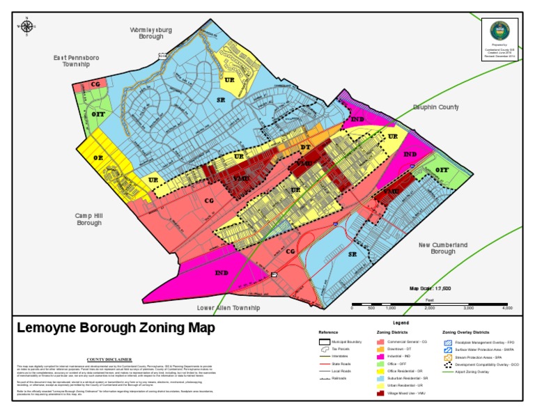 Lemoyne zoning map