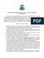 NOTA OFICIAL - Dom José Francisco Falcão de Barros