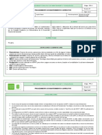 Procedimiento de Mantenimiento Correctivo