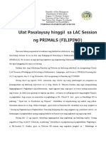 Narrative Report Lac Filipino