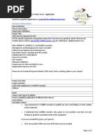 Wildlife Acoustics Grant Application Form