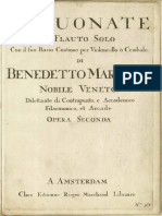 XII Sonate a Flauto Solo e Basso Continuo Op. 2 (Marcello, Benedetto)