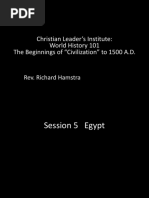 Christian Leader's Institute: World History 101 The Beginnings of "Civilization" To 1500 A.D